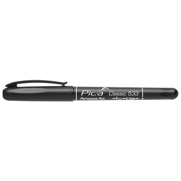 Pica Permanent-Pen, 0,7mm, schwarz