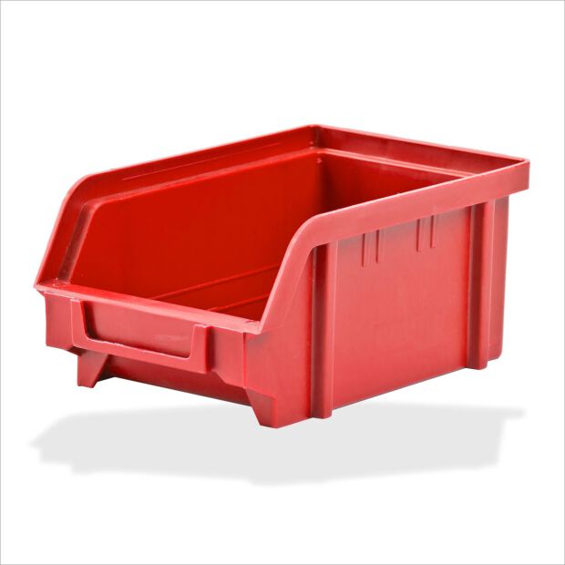 Sichtlagerkasten Gebraucht aus Kunststoff Rot