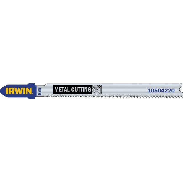 Irwin HCS Stichsägeblätter für Metall - T-Schaft HSS, 100 mm, 8 TPI, T127D   1 Pkg. = 5 Stk.