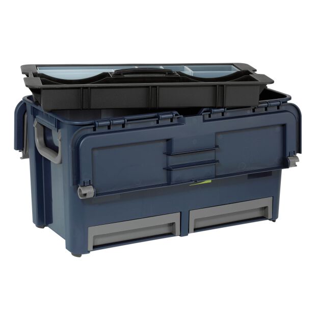 Werkzeugkoffer Compact 47 blau/grau 292x540x296